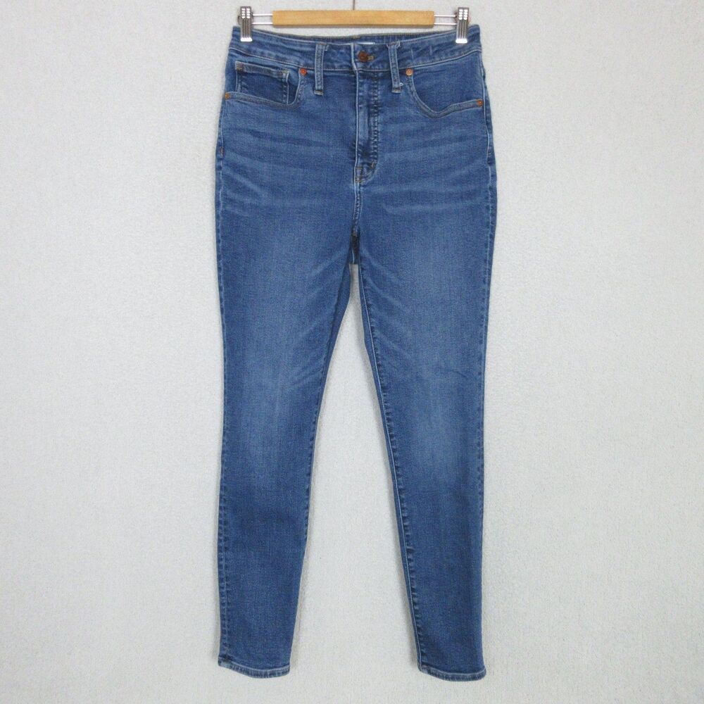 Madewell Jeans Womens 28 Curvy High-Rise Skinny Stretch‎ Ankle Medium Blue Denim